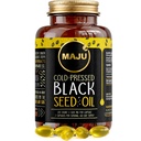 Superfoods Maju Capsules d'huile de graines noires, forte pression froide, 2% de thymoquinone, 100% noir Cumin Nigella Sativa Huile de graines, bio BSO, Blackseed liquide, 120 Nombre, 500mg par capsule