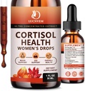 Cortisol Supplement voor vrouwen, Cortisol Reducer Detox Manager, Ashwagandha/Rhodiola Rosea/Magnesium Complex for Mood/Focus & Sleep, Maintain Healthy Cortisol Level- 30 Day Vegan Supply