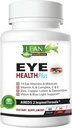 Areds 2 Eye Health Plus w/koper, vitamine A B C E, luteïne & zeaxanthine, quercetine, zink, bosbesextract, biotine - gezichtsverzorging, droogheid, stam, nachtzichtsupplement voor volwassenen 60 capsules