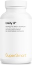 Supersmart Daily3 + Bio PQQ (All-in-One Formula) - Multivitamine voor vrouwen en mannen - 45 Essentiële voedingsstoffen 