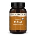 Dr. Mercola Biologische Maca Gelatiniseerd Dieetsupplement, 30 porties (60 capsules), Niet GGO, Glutenvrij, Sojavrij, USDA Biologisch