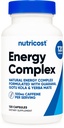Nutricost Natural Energy Pillen Complex 120 Capsules, 100mg Cafeïne - Glutenvrij - Non-GMO