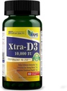 America Medic & Science Xtra D3 Vitamine D 10.000 IE (250 mcg) Cholecalciferol Supplement for Men & Women (60 Easy to Swallow Softgels) Best for Bone, Heart Health, Immuun System Support, Long Function