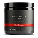 Toniiq Milk Thistle - Ultra High Potency 50:1 Extract met 80% Silymarin - Hoog geconcentreerd - Third-Party Lab getest - 240 Capsules