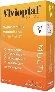 Vivioptal Multi 30 Softgels, Multivitamine & Multimineral, Glutenvrij, Duitse Formule