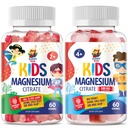 Magnesium Gummies voor kinderen en volwassenen - Kalm Magnesium Kauwen - Magnesium Citrate Kauwbare Supplement voor Mood & Muscle Support