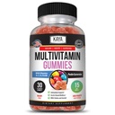 Kaya Naturals Adult Multi Vitamine Gummy, Biotin, Vitamine A, B-12, C & E, inclusief zink, foliumzuur, aardbeiensmaak - Glutenvrije multivitaminen Zoete Adult Gummies