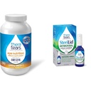 TheraTears 1200mg Omega 3 Supplement voor Eye Nutrition, Organic Flaxseed Triglyceride Fish Oil and Vitamin E, 180 Tellen & Sterilid Eyelid Cleanser and Face Wash, for Irritated Eyes, 2 fl oz Spray