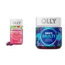 OLLY Prenatale Multivitamine Softgels en mannen Multivitamine Gummy Vitaminen Bundle, 60 en 90 Tellen