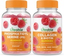 Levensvatbare Fosfatidylserine (PS) + Collageen & Biotine, Gummies Bundle - Grote Proeverij, Vitaminesupplement, Glutenvrij, GGO-vrij, Kauwgom