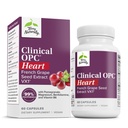 Terry naturellement Clinical OPC Cœur - Supplément santé cardiaque avec Magnésium, vitamine B6, extrait de graines de raisin - Supplément alimentaire pour la santé de l'artère et la circulation - 60 capsules