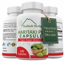 Capsules Haritaki organiques - Améliore la digestion - Détoxification et rajeunissement – Maintient la régularité - Fonction cérébrale- 100 Capsules Terminalia chebula
