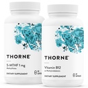 THORNE - 5-MTHF en vitamine B12-bundel - Cardiovasculaire en zenuwondersteuning - 60 porties