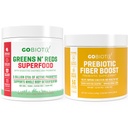 GOBIOTIX Bundle Prebiotic Fiber Supplement + Super Greens Poeder N' Super Reds Poeder