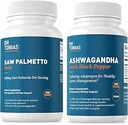 Dr. Tobias Saw Palmetto Supplement and Ashwagandha Capsules, Support Hormonal Health for Women & Men, Resilience & Balance Supplements, Non-GMO