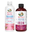 MaryRuth's Women's Multivitamine + Haargroei Liposomal (Peach) & Iron Liquid (Berry) 