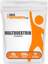 BulkSupplements.com Maltodextrine Powder - Maltodextrine Supplement for Energy Boost, Food Grade - Unflavored & Gluten Free, 30g per Serving, 500g (1.1 lbs) (Pack of 1)