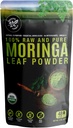 100% Rauw en puur Moringa Leaf Poeder. Organic Certified Moringa Leaf. Natuurlijke Superfood met essentiële aminozuren, antioxidanten, en Omega 3, 8 oz Hersluitbare zak.