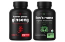 NutraChamps Koreaanse Ginseng Capsules en Lions Mane Capsules 2 Pack Bundle