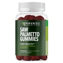Saw Palmetto pour les hommes Gummies - DHT Blocker Supplément pour la santé des cheveux et masculin modèle Balding - 60 comte - soutient le scalp et le bien-être de la prostate - framboise saveur - végétalien, non-OGM, 1 mois d'approvisionnement