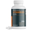 Bronson Vitamine B1 100mg, Non-GMO, 200 Vegetarische tabletten