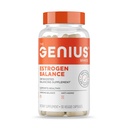 Genius Estrogen Balance, Supplément Dim - Blocker pour les hommes et les femmes - Hormones, Acné hormonal et ménopause - Inhibiteur d'aromatase avec extrait de graines de raisin et biopérine - 30 capsules