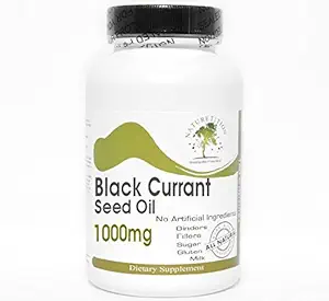 Black Currant Seed Oil 1000mg ~ 180 Capsules - Geen additieven ~ Naturetitie Supplementen