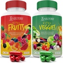 Justified Laboratories (Set van 2 vitale vruchten en groenten supplement Red & Green Superfoods Whole Food Non GMO Vegan Friendly 180 Veggie Capsules 2 Flessen