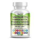 Zag Palmetto met Stinging Nettle, Pygeum, Pompoenzaad, Zonnebloemlecithin, Kurkuma & Ashwagandha Prostaat Ondersteuning voor mannen met Lycopeen & Vitamine D3 90 Capsules