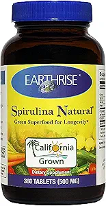Earthrise Spirulina Natural, 360 tabletten 500mg