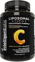 Laboratoires intelligents Vitamine liposomique C 1000mg, 180 Capsules Végétiques, Biodisponible, Support Énergie et Immune, Supplément antioxydant avec huile MCT et lécithine de tournesol, approvisionnement de 90 jours