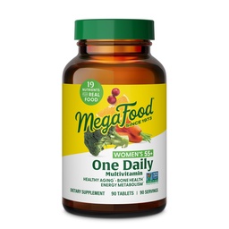 MegaFood Women's 55+ One Daily Multivitamine for Women - with Vitamin A, C, D3 & E for Optimal Aging Support - Plus Real Food - Bone & Immune Support Supplement - Vegetarisch - 90 Tabs