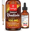 57.000 MG Liposomal Active Rhodiola Rosea Supplement, Rhodiola Root Extract, Liquid for High Absorptie, Rhodiola Rosea Root Extract Tinctuur voor Energie, Stress, Mood, Vegan, 60 ml