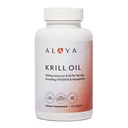 Alaya Naturals - Antarctica Krill Oil 500mg Supplement met Fosfolipiden, EPA/DHA Omega 3 & Astaxanthine - Non-GMO - PCB Geteste Krill Oil - 60 Softgels