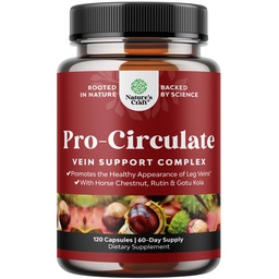 Vein Support Supplementen Been en Veins - Full Body Circulation Supplement for Spider & Varicose Veins and Improved Flow with Horse Chestnut Extract & Flavonoids - Vegan Non-GMO Mini Caps (2 maand)