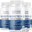 (3 verpakkingen) Neurotech IQ Brain Supplement Neurotech Iq Focus Formula Pillen (180 capsules)