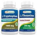 Best Naturals L-Tryptophan 1000 mg & L-Theanine 200mg