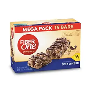 Fiber One Chewy Bar, Haver en Chocolade, Fiber Bars Mega Pack, 1.4 Ounce (Pack van 30)