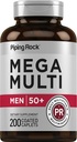 Piping Rock Multivitamine voor mannen Meer dan 50+ 