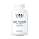Vitale voedingsstoffen Multi-Nutriënten zonder ijzer of jodium Uitgebreide Vegetarische Dagelijkse Multivitamine en Mineraal Formule met Krachtige Antioxidanten* Gluten, Dairy en Soja Vrije 180 Capsules