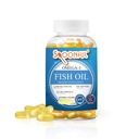 Omega Spooful 3 Huile de poisson entérique 2400mg, 200 Capsules, sans Burpless, Capsules Softgel à libération rapide, Fabriqué aux États-Unis, Certifié NSF