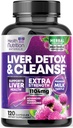 Voorzichtige leverreiniging Detox & Repair Formula - Geavanceerde lever ondersteuning Supplement met Silymarin melk distel, Dandelion wortel, Artichoke Extract, Turmeric, Choline, & Beetwortel - 120 Veggie Capsules