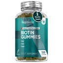 GewichtWorld Biotin Gummies for Hair, Skin & Nails 5000mcg - 120 Count (60 Servings) - Biotin Supplements for Women & Men - Natural Mixed Berry Flavored Biotin Gummy - Vegetarisch & Third-Party Tested