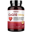 ZEBORA CoQ10-100mg-Softgels avec PQQQ, BioPerine et Omega-3, supplément haute absorption Coenzyme Q10, puissant antioxydant, soutien cardiaque et production d'énergie 120 portions, non-OGM