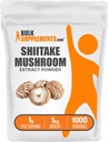 BulkSupplements.com Shiitake Mushroom Extract Powder - Shiitake Mushroom Powder Supplement, Immune Support - Vegan & Glutenvrij, 1g per portie, 1kg (2,2 lbs) (verpakking van 1)
