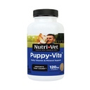 Nutri-Vet Puppy-Vite kauwtabletten voor puppies, samengesteld met vitaminen en mineralen ter ondersteuning van Balanced Diet, Grote Bron van Vitamine C, 60 Tellen