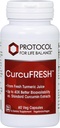 PROTOCOLE POUR LA BALANCE VIE CurcuFresh - 40x Absorption - Poudre de jus de curcuma - avec Curcuminoides - de Curcuma Longa - Vegan & Non-OGM - 60 gélules