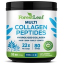 Collageen Peptides Powder Unflavored - Hydrolyzed Collageen Protein Powder Type 1, 2 & 3 - Gras Fed Keto Collageen Powder for Women & Men - Vital Hair, Skin, Nails, Joints, Recovery, 11g Per Serving