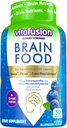 Vitafusion Brain Food Gummy Supplement: 125mg Ashwagandha, 100mg Fosfatidylserine per Serving, B Vitaminen, 50ct (25 Day Supply), Blueberry Flavor uit Amerika